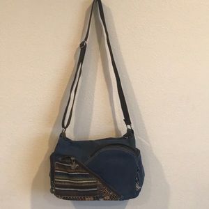NWOT Blue Denim cross body bag